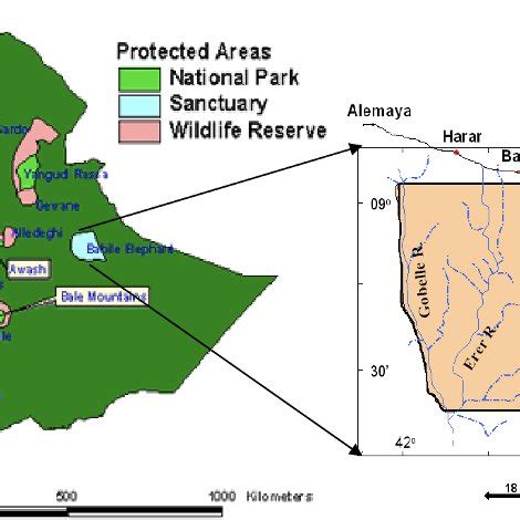 Map of Babile Elephant Sanctuary (Source: http://ewca.gov.et | Download Scientific Diagram
