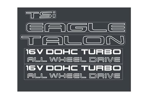 1g-Custom-Eagle-Talon-Decals - Hoosierdecal