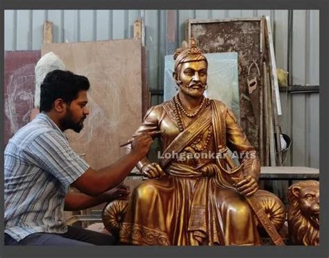 Chhatrapati Sambhaji Maharaj Frp statue /brass Statue, For Decoration at Rs 35000 in Pune