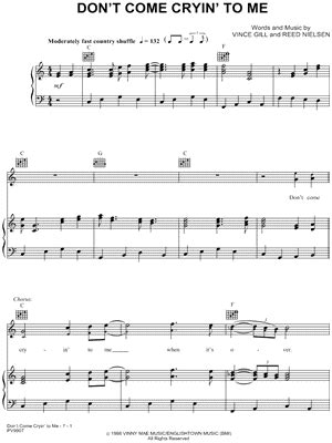 Cryin Sheet Music to download and print