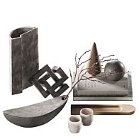 Decorative coffee table set 44 - Decorative set - 3D model