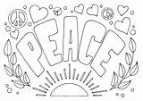 Peace Hand Signs Coloring Pages sketch template