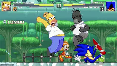 AN Mugen Request #2112: Homer Simpson & Cream VS Sonic.exe & Symbiote ...