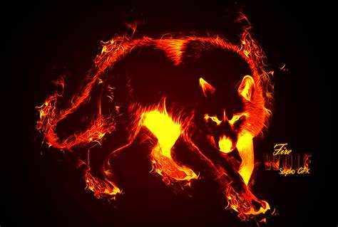 🔥 [50+] Fire Wolf Wallpapers | WallpaperSafari