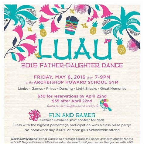 Father Daughter Dance Invitation Awesome Annual Father Daughter Luau Dance | Wedding invitation ...