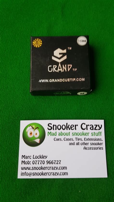 Grand Cue Tips - Soft - Handmade Snooker Cues | Pool Cues | Cue Cases ...