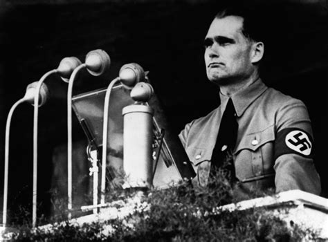 rudolf-hess-behind-podium - Axis Military Leaders Pictures - World War II - HISTORY.com