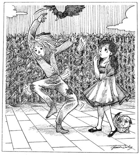 Dorothy and Scarecrow by LadyBlackSnow on DeviantArt