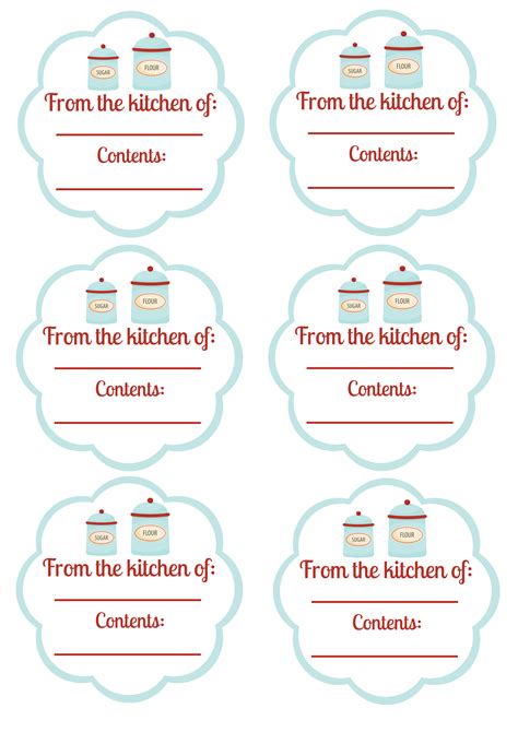 Free Printable Food Gift Tags | Car Interior Design