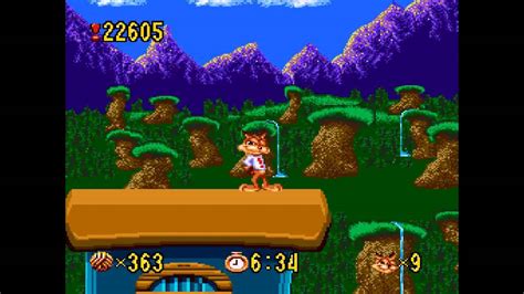 Bubsy ... (Sega Genesis) Gameplay - YouTube