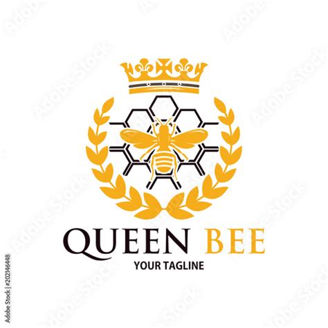 "queen bee logo design" Stock image and royalty-free vector files on Fotolia.com - Pic 202146448