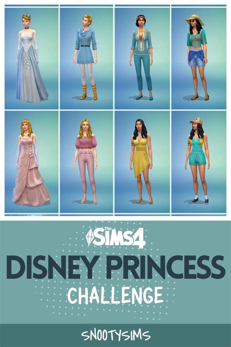 The Sims 4 Disney Princess Challenge | Disney princess challenge, Sims ...