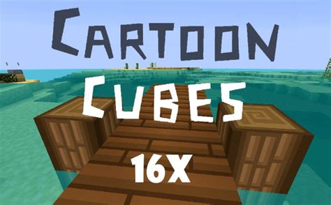 Cartoon Cubes Resource Pack 1.12.2, 1.11.2 - Mc-Mod.Net