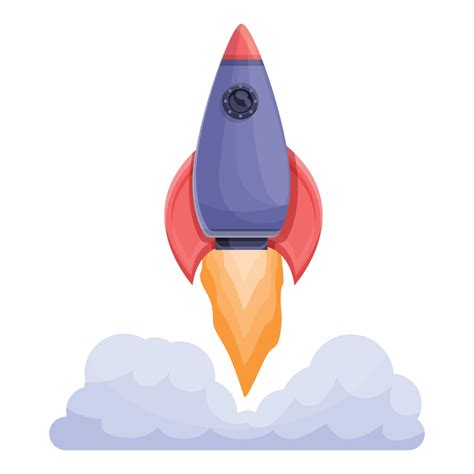 Spacecraft launch discovery icon, cartoon style 14383769 Vector Art at Vecteezy