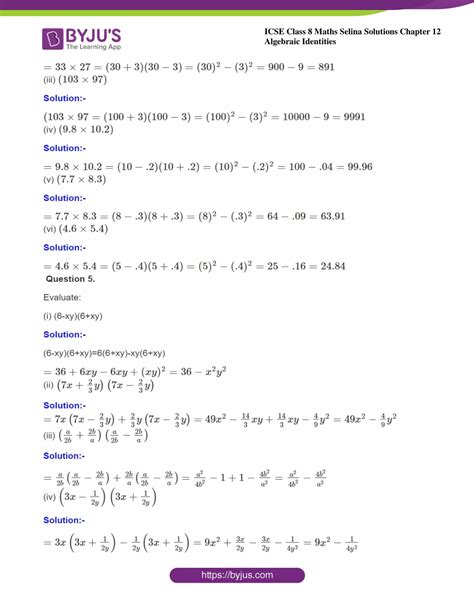 Selina Solutions Class 8 Concise Maths Chapter 12 Algebraic Identities ...