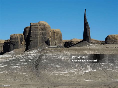 Pinnacle Rock Formation Called The Spire Or Long Dong Silver At The Mancos Badlands North ...