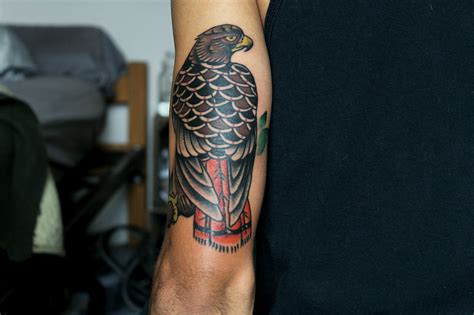 Red Tailed Hawk Tattoo Design