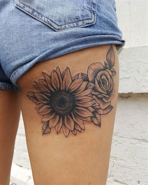 135 Sunflower Tattoo Ideas - [Best Rated Designs in 2020] - Next Luxury