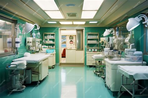 Premium AI Image | equipment and medical devices in a modern hospital ward