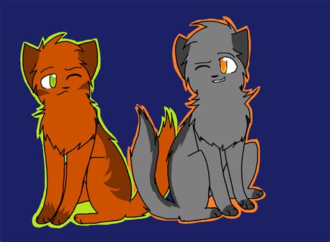 Fireheart and Graystripe by AppleH0lic on DeviantArt