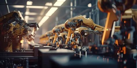 Premium Photo | Automation robots in factory