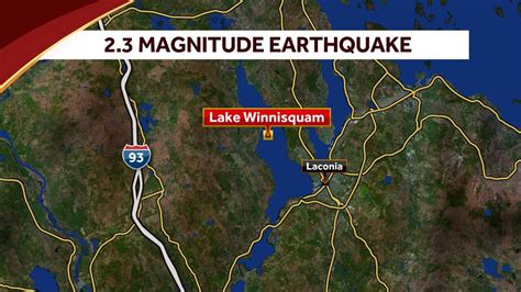 2.3 magnitude earthquake reported in Lakes Region of NH