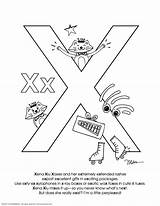 x Ray Printable coloring Pages alphabet  sketch template