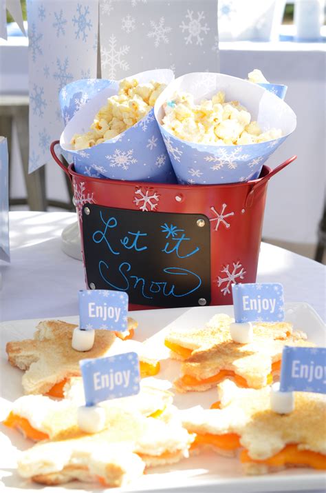 Do You Want To Build A Snowflake Winter Theme Party - Candles and Favors