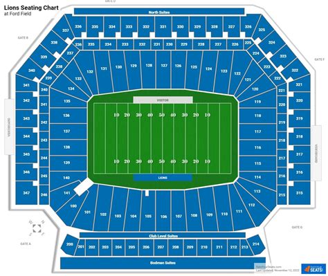 Detroit Lions Seating Chart With Seat Numbers | Brokeasshome.com