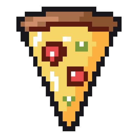 pizza pixel art 12014077 Vector Art at Vecteezy