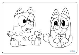 Free Printable Bluey Coloring Pages For Kids