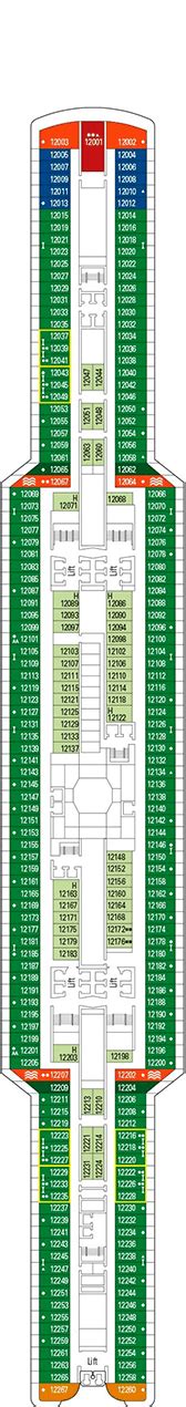 MSC Seaside Deck plan & cabin plan