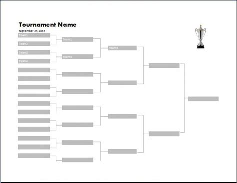 Google Slides Bracket Template