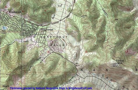 Wrightwood area maps