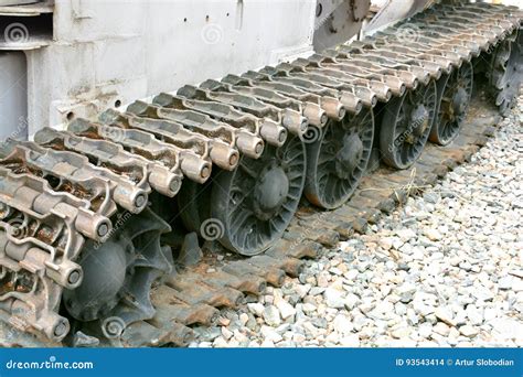 Caterpillar Tracks Traces On The Ground. Track On Sand Background, Texture Stock Photo ...