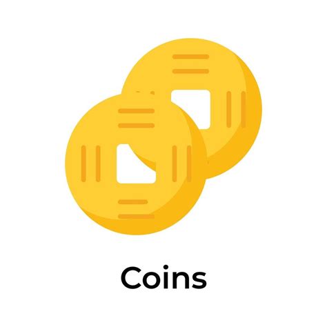 Ancient chinese old gold coins vector design for your websites, mobile ...