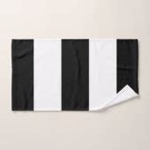 Black White Stripes Bath Towel Set | Zazzle