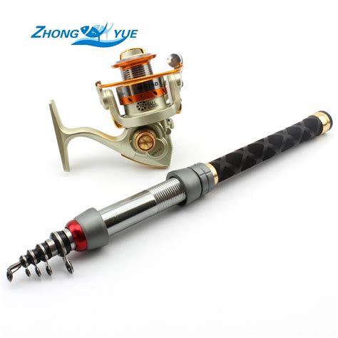 MINI fishing rod Portable Foldable Travel Spinning Fishing Rod Carbon with 150Series Sea Fishing ...