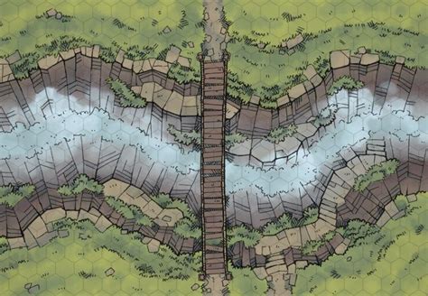 The Rope Bridge - 2-Minute Table Top Fantasy City, Fantasy Rpg, Fantasy World, Fantasy Map Maker ...