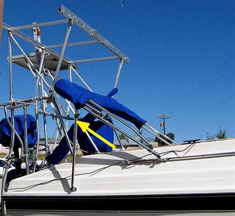 Backstay "hole" in the Bimini | Sailboat Owners Forums