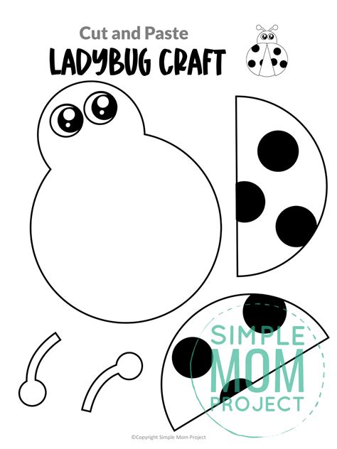 Free Printable Ladybug Craft Template – Simple Mom Project