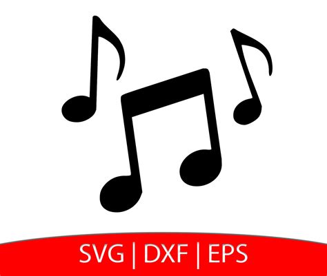 Music Notes Svg Music Svg Music notes dxf Silhouette | Etsy