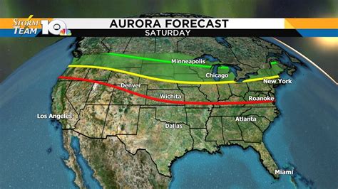 Northern Lights may be visible across northern U.S. Saturday