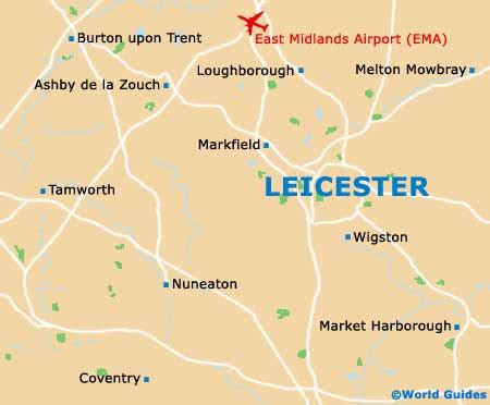 Leicester Maps and Orientation: Leicestershire, England