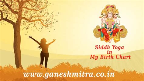 Role of Siddhi Yoga in Vedic Astrology - Ganesh Mitra