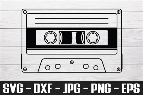 Cassette Tape SVG PNG EPS Cassette Tape Clipart (418967) | SVGs ...