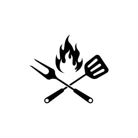 bbq grill icon design template vector 7635926 Vector Art at Vecteezy