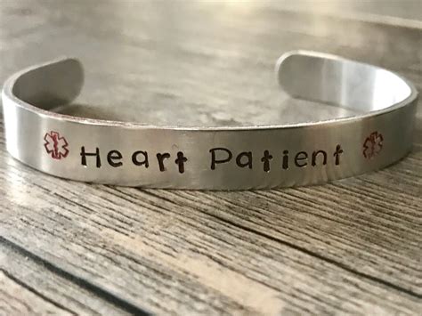 Heart Patient Medical ID Bracelet | Etsy