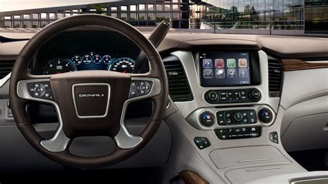 Interior image of the 2018 GMC Yukon Denali full-size luxury SUV. | Gmc trucks, Gmc suv, Gmc ...