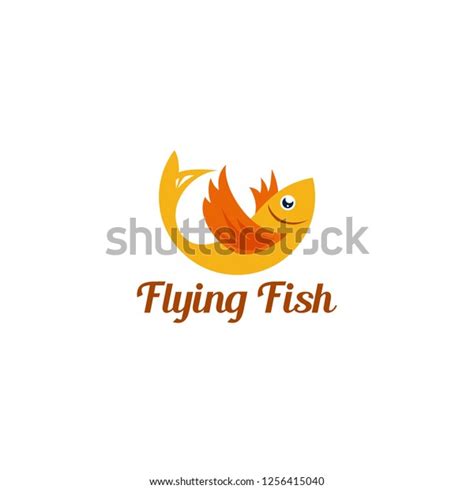 Flying Fish Logo Design Stock Vector (Royalty Free) 1256415040 ...